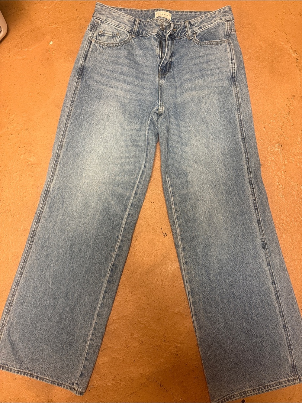 Pacsun Light Wash Straight Low rise baggy Jeans